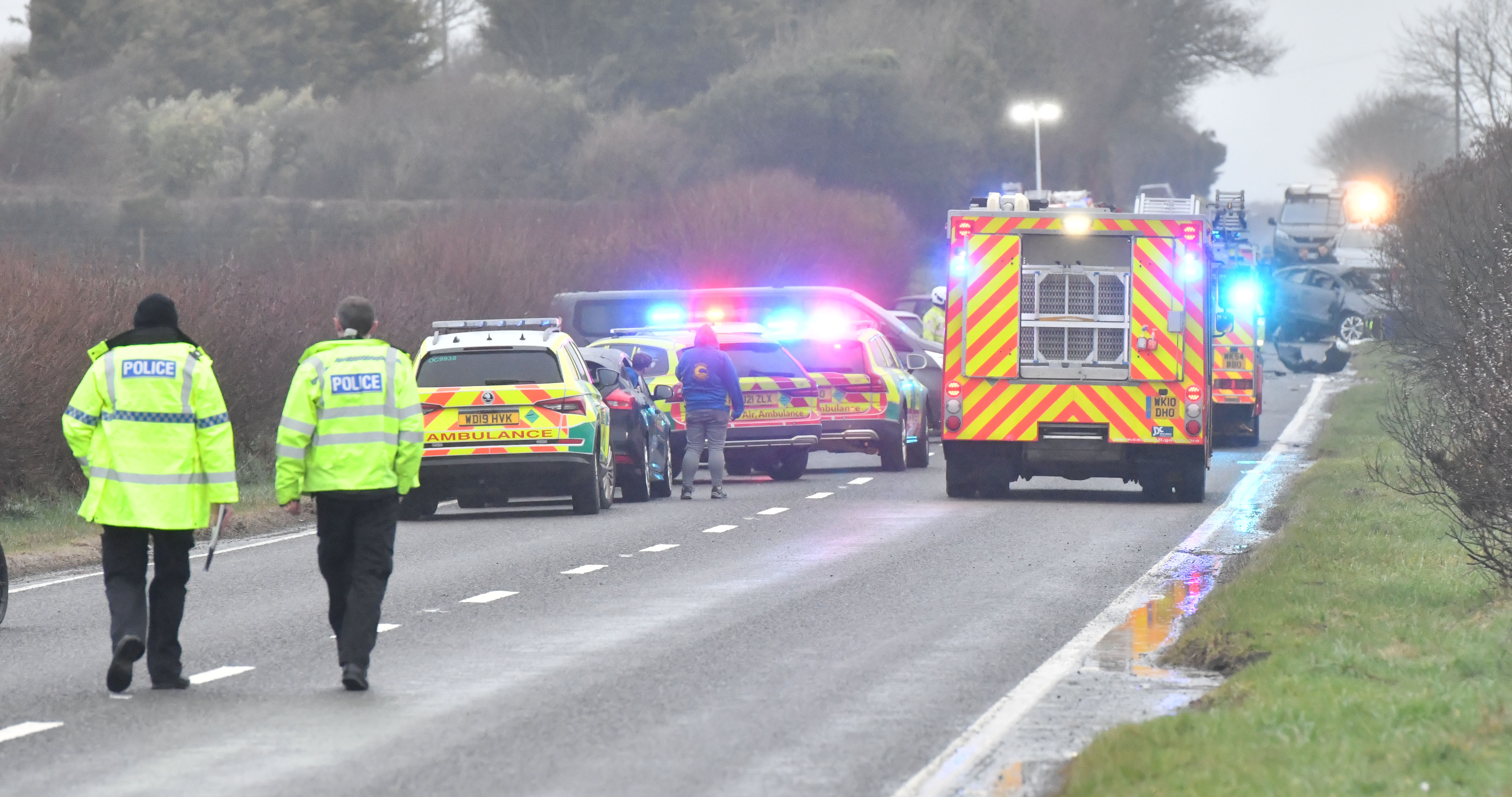 A39 at Bude Cornwall closed for more than six hours following